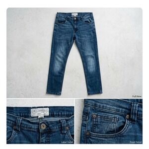 Alexander Julian Colour Stretch Slim Straight Leg Blue Jeans 34x32 AU968ALX2P